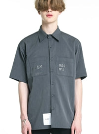 SSY(エスエスワイ)  ADD ME HALF SHIRT GREY