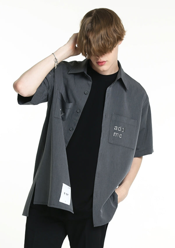 SSY(エスエスワイ)  ADD ME HALF SHIRT GREY