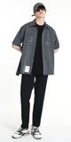 SSY(エスエスワイ)  ADD ME HALF SHIRT GREY