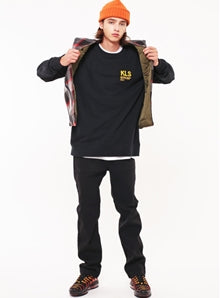 KND(ケイエンド) BLACK WIDE FATIGUE PANTS
