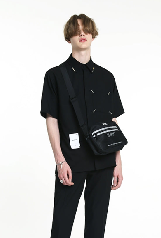 SSY(エスエスワイ)  IRON TIP HALF SHIRT BLACK