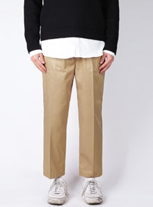 KND(ケイエンド) REFLECTION LINE WIDE PANTS BEIGE 3M scotchlite