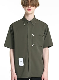 SSY(エスエスワイ)  iron tip half shirt khaki