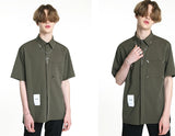 SSY(エスエスワイ)  iron tip half shirt khaki