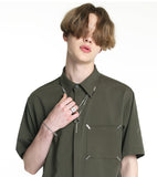 SSY(エスエスワイ)  iron tip half shirt khaki