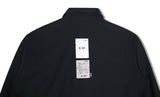 SSY(エスエスワイ)  collar & pocket hand work iron tip shirt black