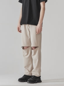 KND(ケイエンド) AGC ZIPPER OPENING SLACKS BG