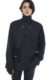 SSY(エスエスワイ)  v-neck iron tip shirt charcoal