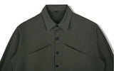 SSY(エスエスワイ)  webbing belt transpocket shirt jacket khaki