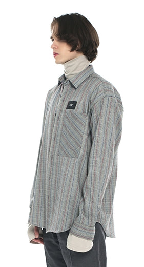 SSY(エスエスワイ)  rainbow check basic shirt