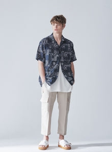 KND(ケイエンド) CARGO WIDE CROP PANTS BEIGE