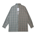 SSY(エスエスワイ)  half & half shirt 20ss glen grey