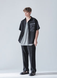 KND(ケイエンド) PLEATS 2WAY WIDE PANTS BLACK