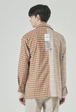 SSY(エスエスワイ) half & half shirt 20ss squre orange