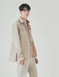 SSY(エスエスワイ) half & half shirt 20ss squre orange