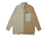 SSY(エスエスワイ) half & half shirt 20ss squre orange