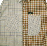 SSY(エスエスワイ) half & half shirt 20ss squre orange