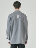 SSY(エスエスワイ) side open zipper shirt grey