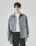 SSY(エスエスワイ) side open zipper shirt grey