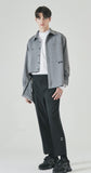 SSY(エスエスワイ) side open zipper shirt grey