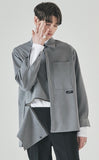 SSY(エスエスワイ) side open zipper shirt grey