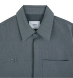 SSY(エスエスワイ) side open zipper shirt grey