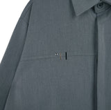 SSY(エスエスワイ) side open zipper shirt grey