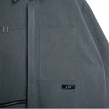 SSY(エスエスワイ) side open zipper shirt grey