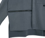 SSY(エスエスワイ) side open zipper shirt grey