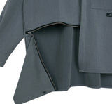 SSY(エスエスワイ) side open zipper shirt grey