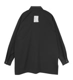 SSY(エスエスワイ) side open zipper shirt black