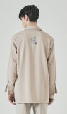 SSY(エスエスワイ) double pocket side tip shirt beige