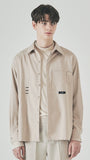 SSY(エスエスワイ) double pocket side tip shirt beige