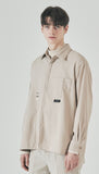 SSY(エスエスワイ) double pocket side tip shirt beige