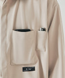 SSY(エスエスワイ) double pocket side tip shirt beige