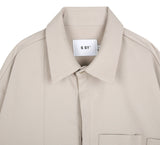 SSY(エスエスワイ) double pocket side tip shirt beige