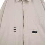 SSY(エスエスワイ) double pocket side tip shirt beige