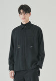 SSY(エスエスワイ) double pocket side tip shirt black