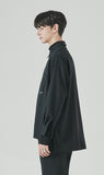 SSY(エスエスワイ) double pocket side tip shirt black