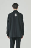 SSY(エスエスワイ) double pocket side tip shirt black