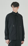 SSY(エスエスワイ) double pocket side tip shirt black