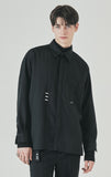 SSY(エスエスワイ) double pocket side tip shirt black