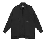 SSY(エスエスワイ) double pocket side tip shirt black