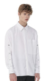 SSY(エスエスワイ)   sleeve open iron button shirt white