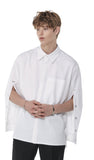 SSY(エスエスワイ)   sleeve open iron button shirt white