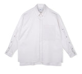 SSY(エスエスワイ)   sleeve open iron button shirt white