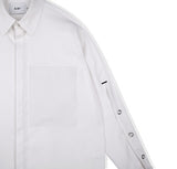 SSY(エスエスワイ)   sleeve open iron button shirt white