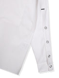 SSY(エスエスワイ)   sleeve open iron button shirt white