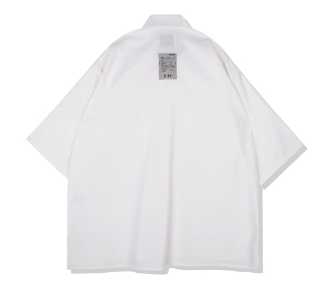 SSY(エスエスワイ)   urethane layered pocket half shirt white