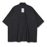 SSY(エスエスワイ)   urethane layered pocket half shirt black